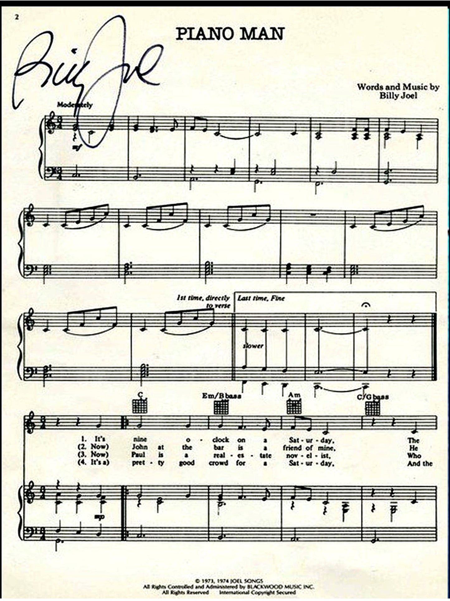 Autographed Fleetwood Mac "Rumours" Album Cover Replica. 12" x 12" inches. Frame is included.