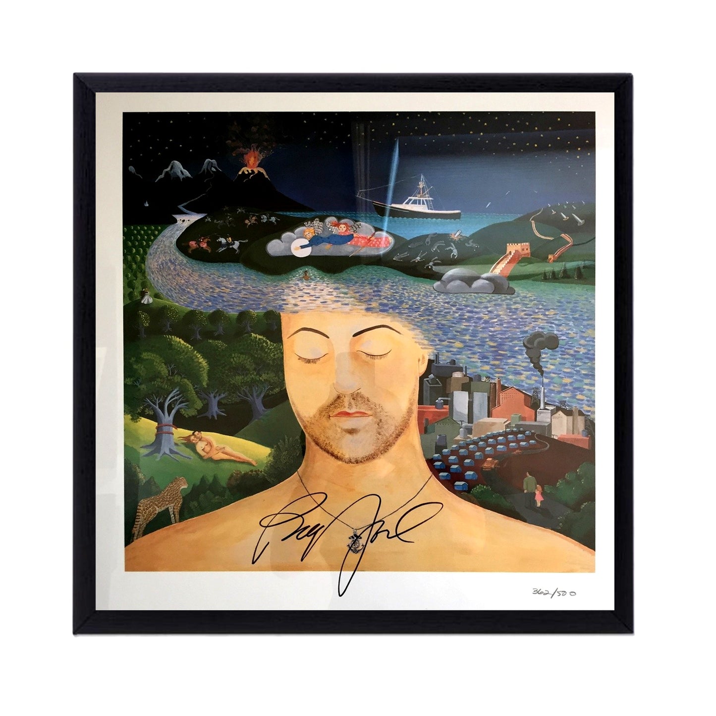 Autographed Billy Joel Album Cover Replicas & Sheet Music Replicas. 12" x 12", 11" x 14" or 13" x 19". Frame included. Just message me to tell me the replica you want framed and shipped.