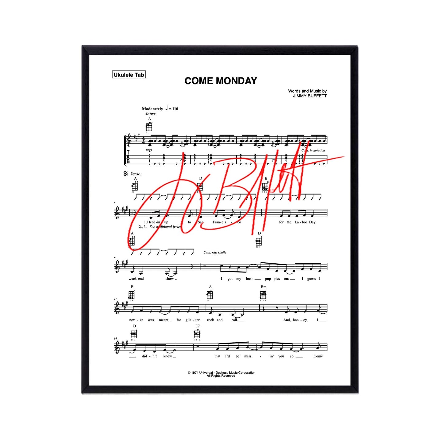 Autographed Jimmy Buffett Album Cover Replicas. 12" x 12", 11" x 14" or 13" x 19". Frame included. Just message me to tell me the replica you want framed and shipped.