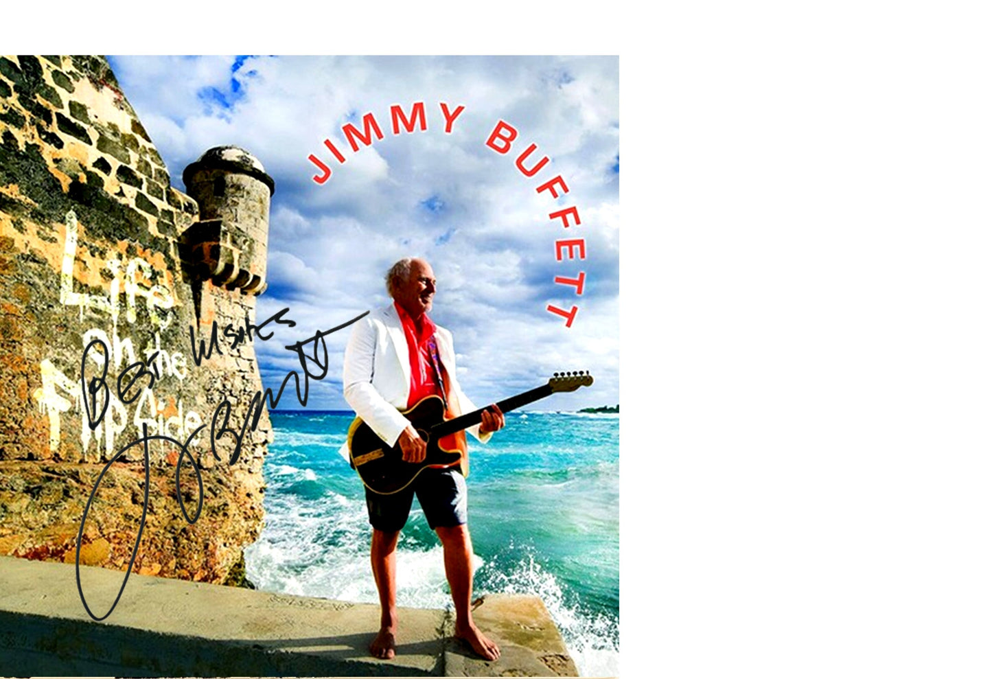 Autographed Jimmy Buffett Album Cover Replicas. 12" x 12", 11" x 14" or 13" x 19". Frame included. Just message me to tell me the replica you want framed and shipped.