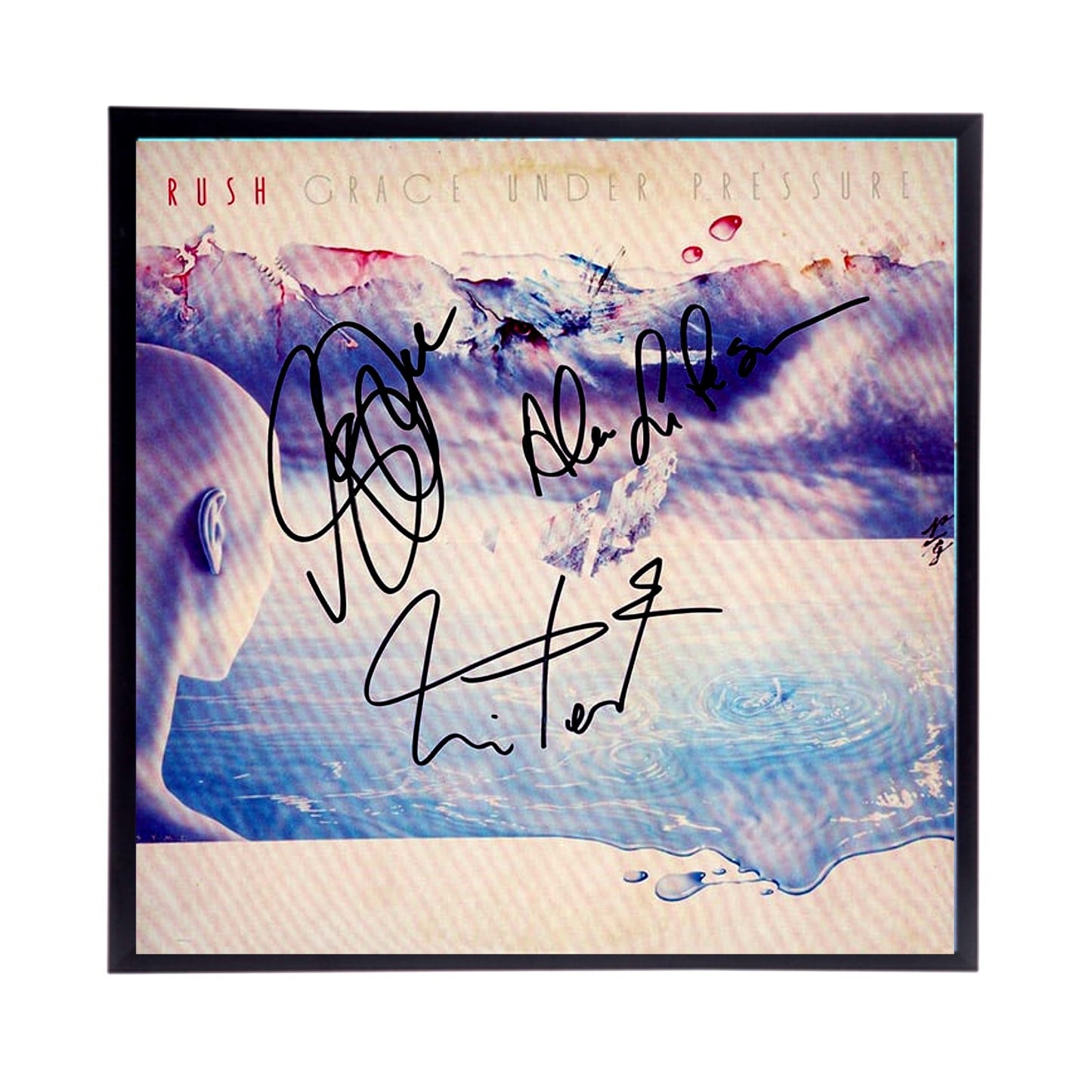 RUSH Album Cover Replicas. 12" x 12" inches. Frame included. Just message me to tell me the album cover replica you want framed and shipped.