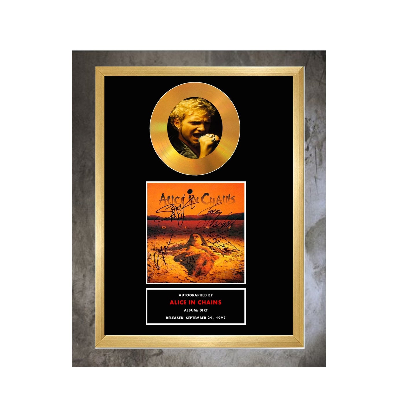 Autographed Commemorative replica, 9.5 " x 12.5", Frame is included. Black, gold or silver frame options.