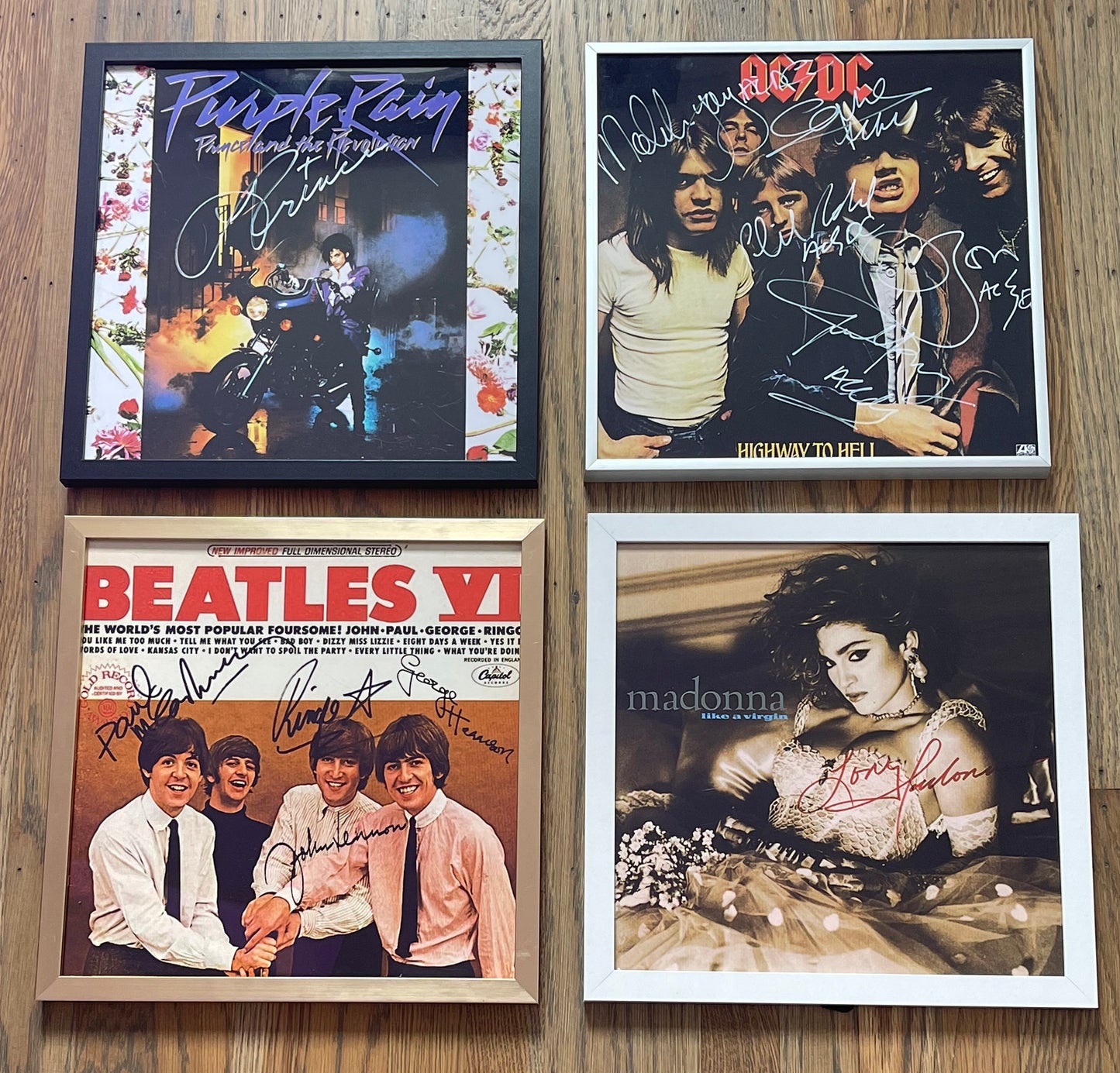 Autographed Bad Company Debut Album Cover Replica