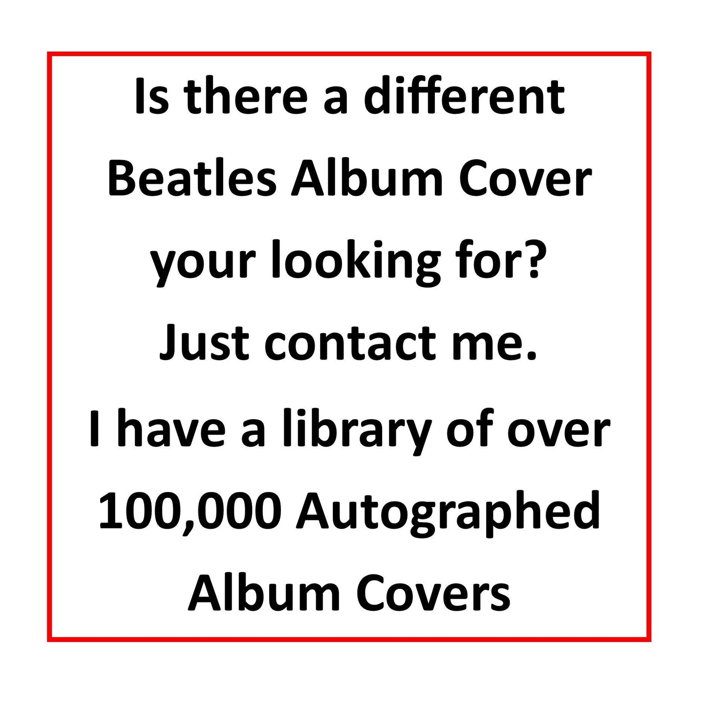 Beatles Autographed "Beatles VI" Album Cover Replica, 12" x 12",