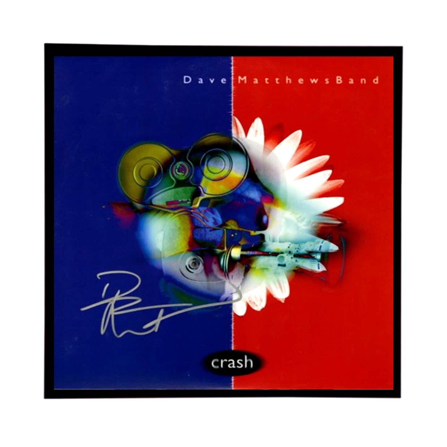 Autographed Dave Matthews Band " Crash" Album Cover Replica,
