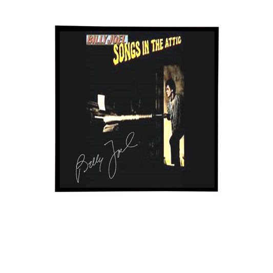 Autographed Billy Joel Album Cover Replicas & Sheet Music Replicas.  12" x 12", 11" x 14" or 13" x 19".  Frame included. Just message me to tell me the replica you want framed and shipped.