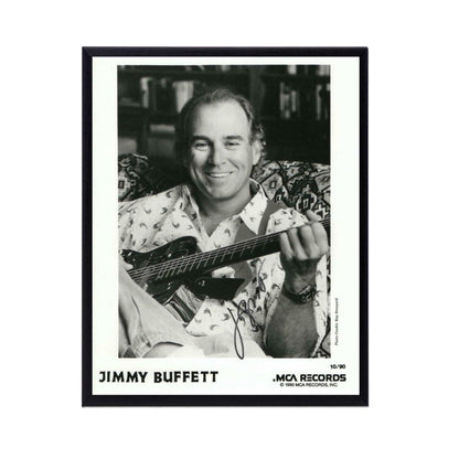 Autographed Jimmy Buffett Album Cover Replicas.  12" x 12", 11" x 14" or 13" x 19".  Frame included. Just message me to tell me the replica you want framed and shipped.