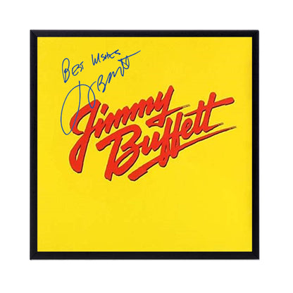 Autographed Jimmy Buffett Album Cover Replicas.  12" x 12", 11" x 14" or 13" x 19".  Frame included. Just message me to tell me the replica you want framed and shipped.