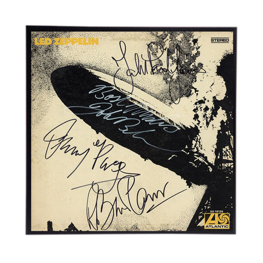 Autographed Led Zeppelin Album Cover Replicas. 12" x 12" inches.  Frame is included. Just Message me to tell me the cover you want framed and shipped.