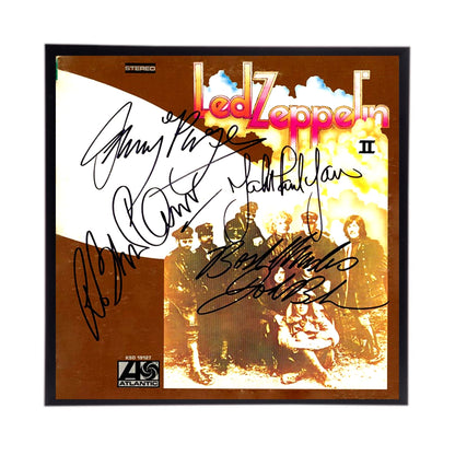 Autographed Led Zeppelin Album Cover Replicas. 12" x 12" inches.  Frame is included. Just Message me to tell me the cover you want framed and shipped.