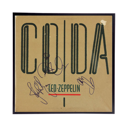 Autographed Led Zeppelin Album Cover Replicas. 12" x 12" inches.  Frame is included. Just Message me to tell me the cover you want framed and shipped.