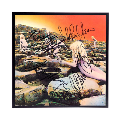 Autographed Led Zeppelin Album Cover Replicas. 12" x 12" inches.  Frame is included. Just Message me to tell me the cover you want framed and shipped.