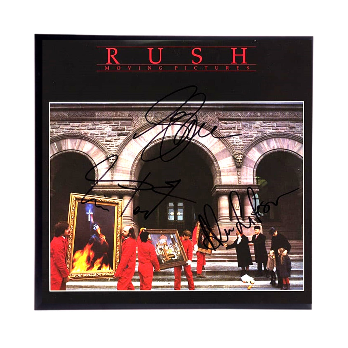 RUSH Album Cover Replicas.  12" x 12" inches.  Frame included. Just message me to tell me the album cover replica you want framed and shipped.