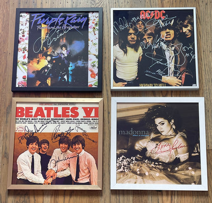Autographed Beastie Boys "License to Ill" Album Cover Replica,FRAME INCLUDED