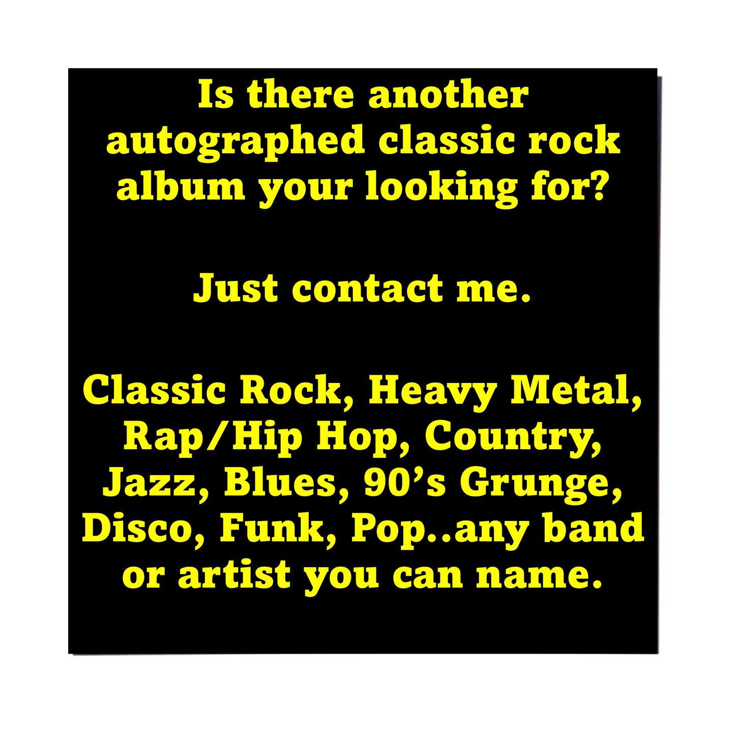 Autographed Bruce Springsteen The River Album Cover Replica,