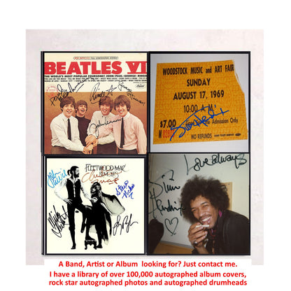 Autographed Bruce Springsteen The River Album Cover Replica,