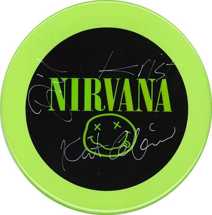 Nirvana Autographed / Signed 10" Drumhead Replica