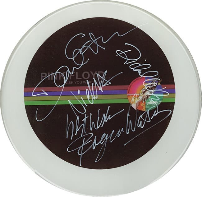 Pink Floyd  Autographed / Signed 10" Drumhead Replica