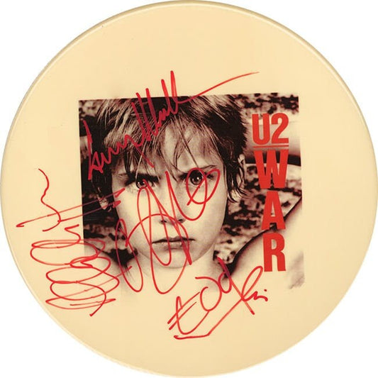 U2 Autographed / Signed 10" Drumhead Replica