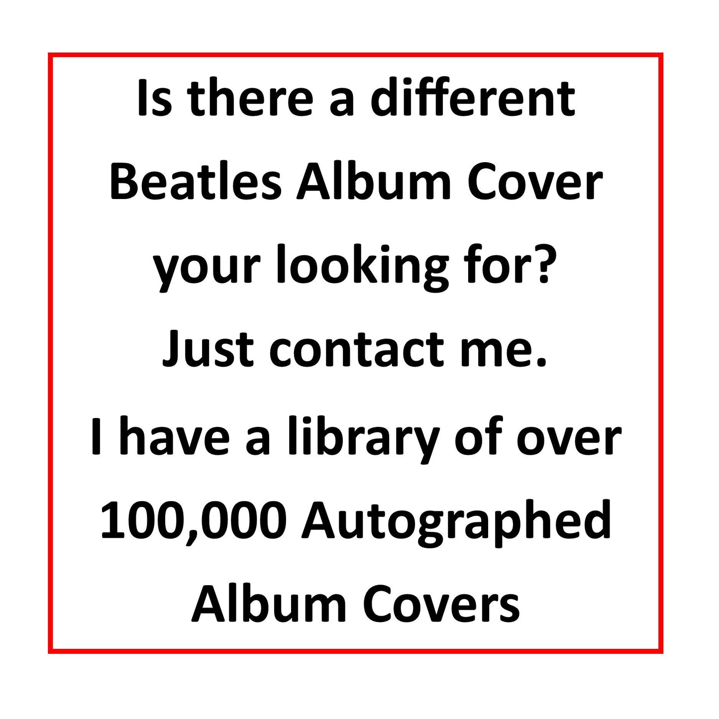 FRAME IS INCLUDED! Any Album Cover Replica, 12" x 12",