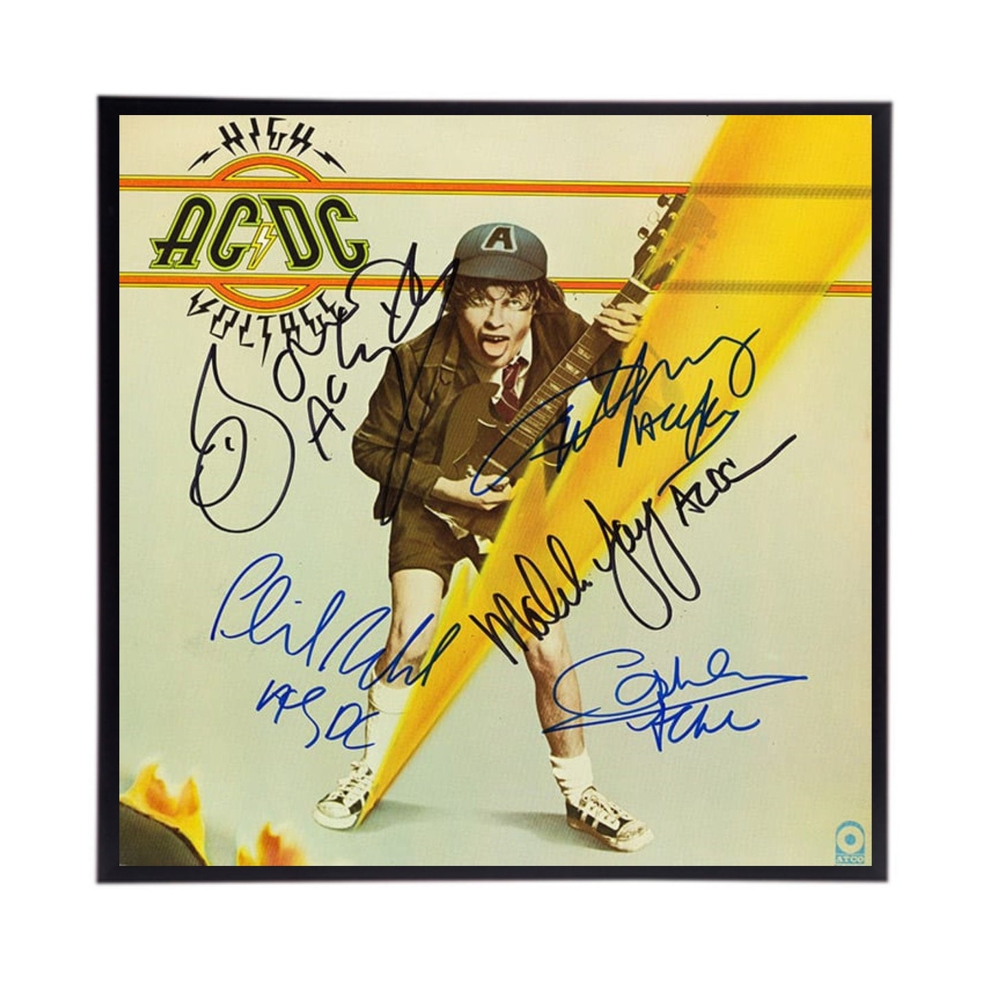 Autographed ACDC Album Cover Replica