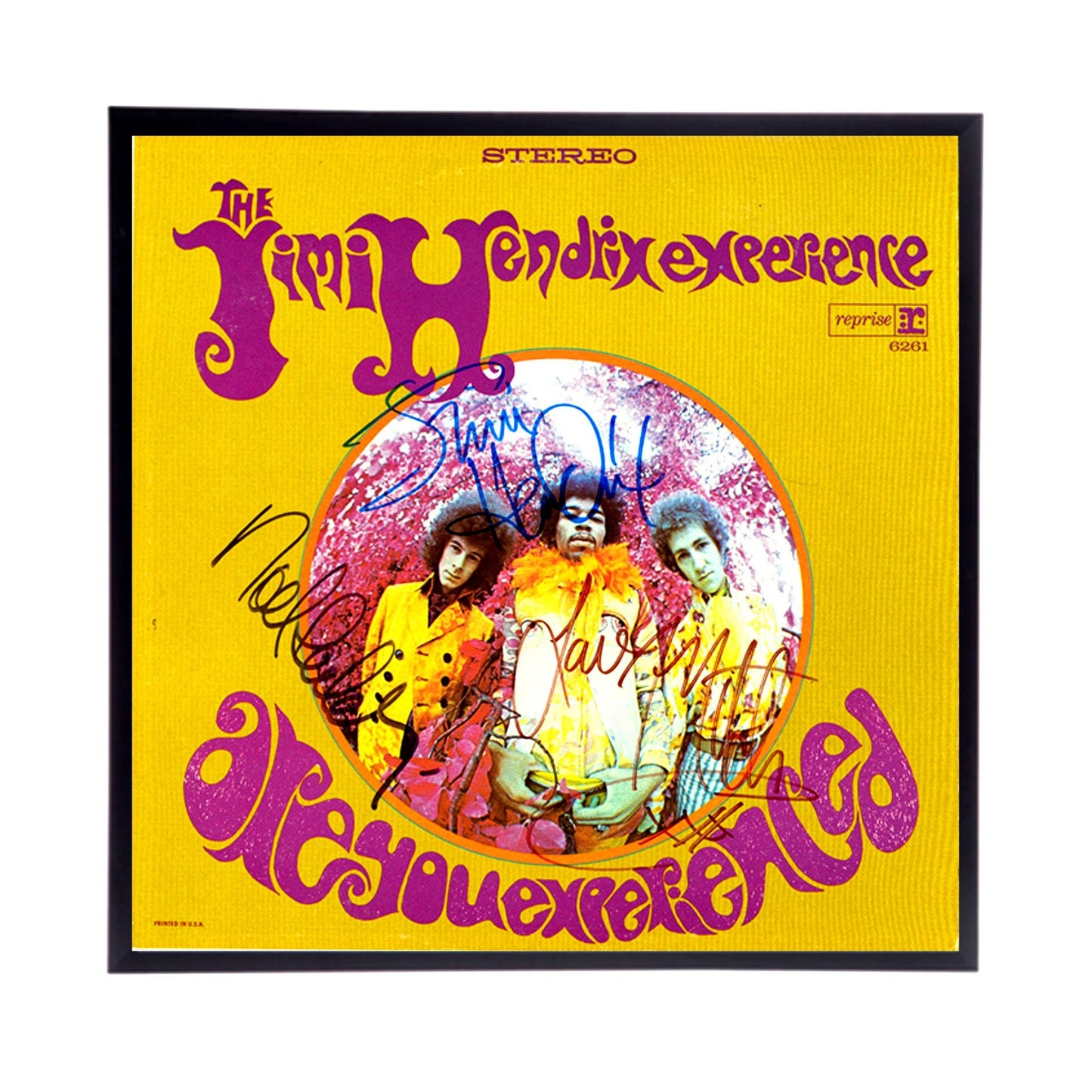 Autograped Jimi Hendrix Album Cover Replica,