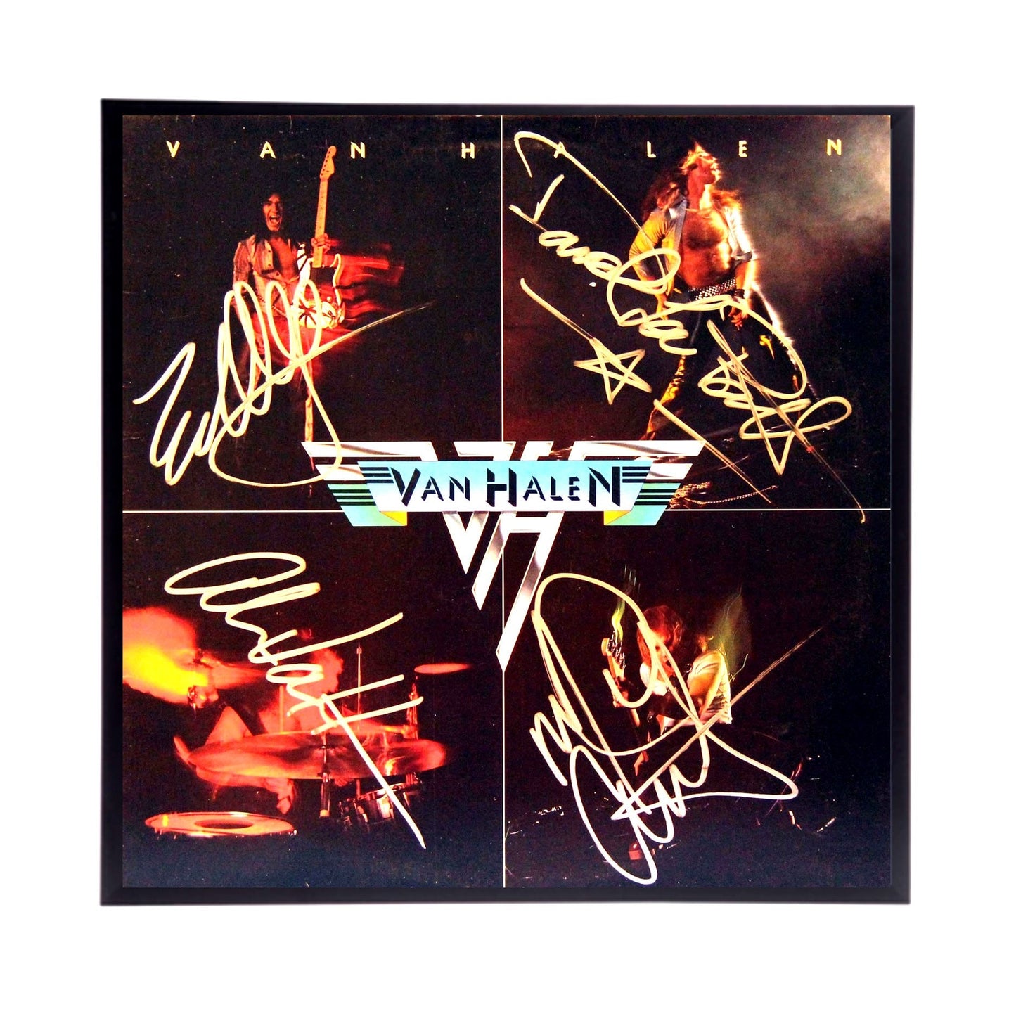 Autographed Van Halen Album Cover Replica,