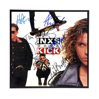 Autographed INXS Album Cover Replica,