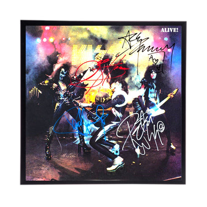 KIss Alive Autographed Album Cover Replica