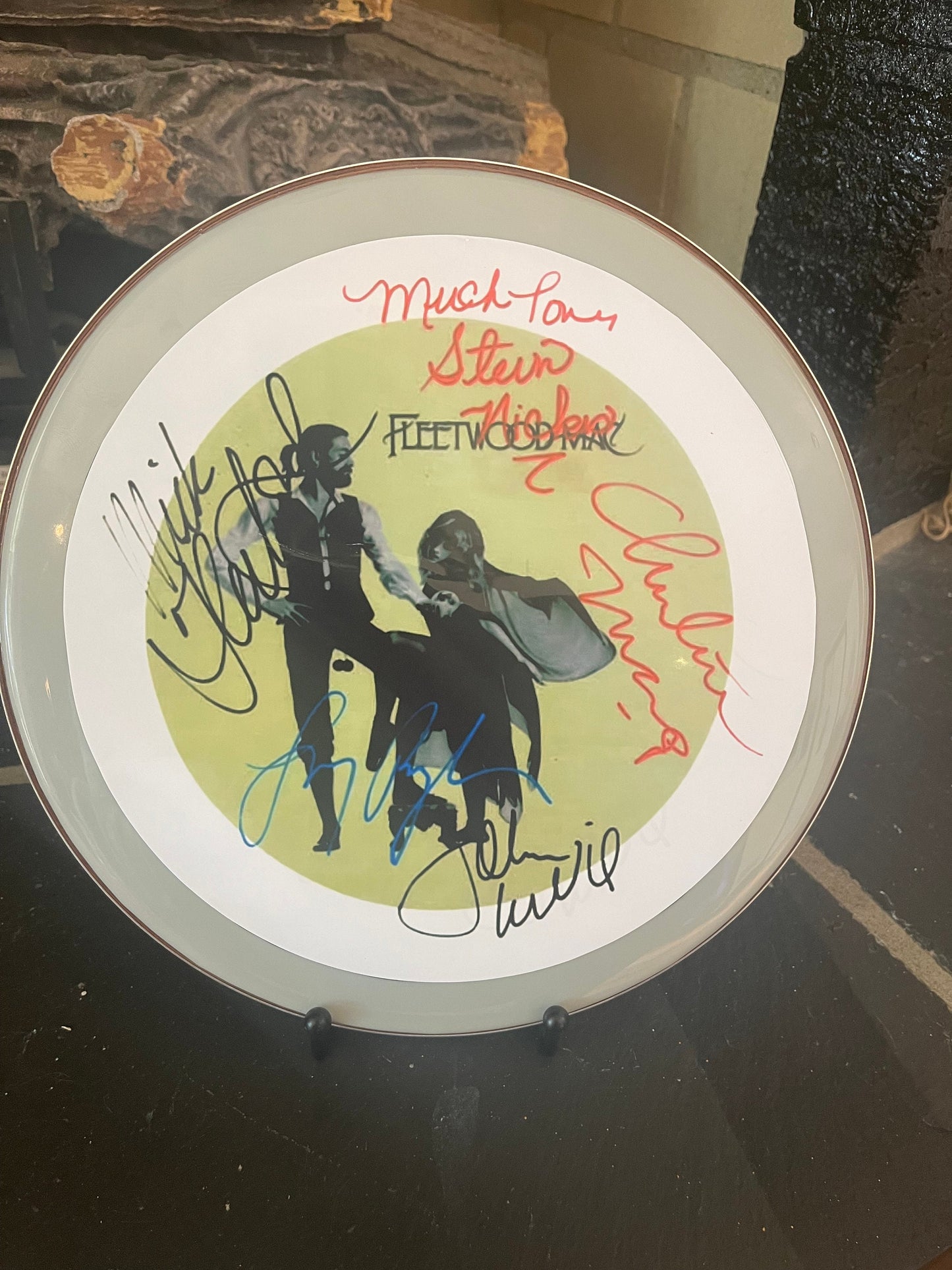 Fleetwood Mac Autographed / Signed 10" Drumhead Replica