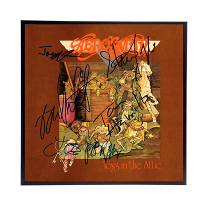 Autographed Aerosmith "Toys in the Attic"  Album Cover Replica