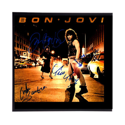 AutographedBon Jovi Debut Album Cover Replica,