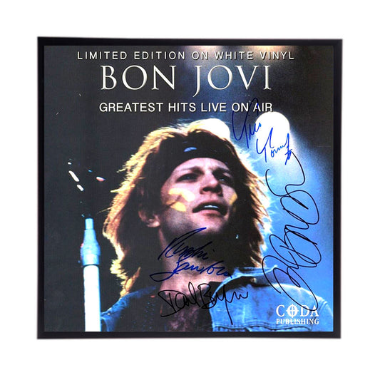 AutographedBon Jovi Greatest Hits Album Cover Replica,