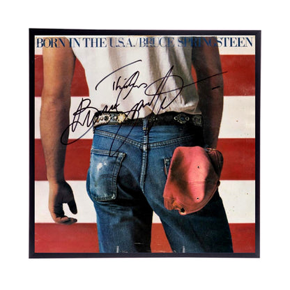 Autographed Bruce Springsteen Born in the USA Album Cover Replica,