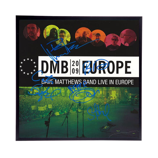 Autographed Dave Matthews Band "Live in Europe 2009" Album Cover Replica,