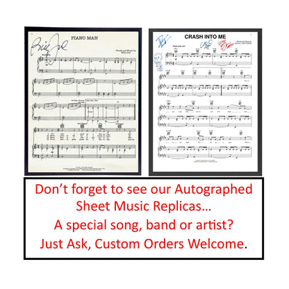 Frame Included/ AC/DC Autographed Photo Reprint