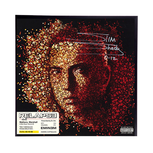 Eminem "Relapse" Autographed Album Cover Replica