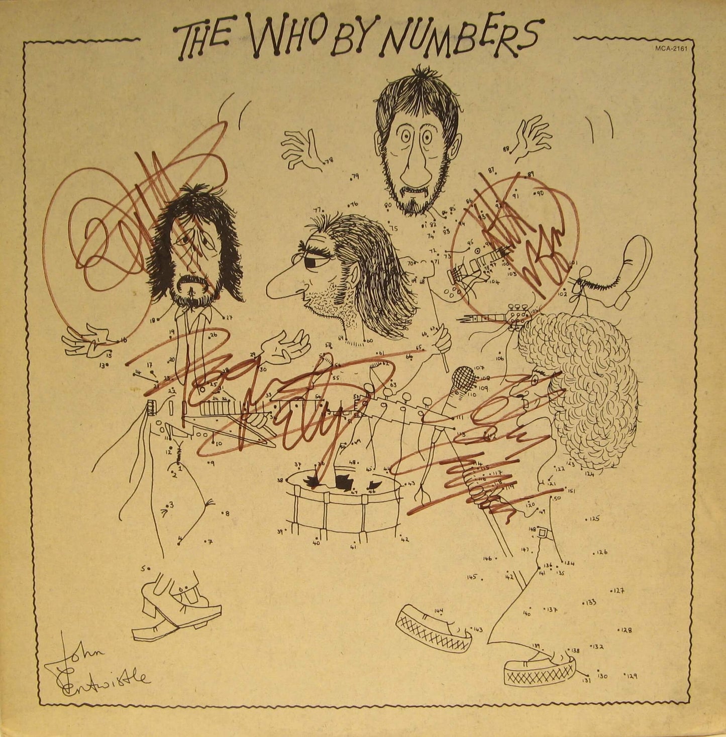 The Who "Who by Numbers" Autographed Album Cover Replica,