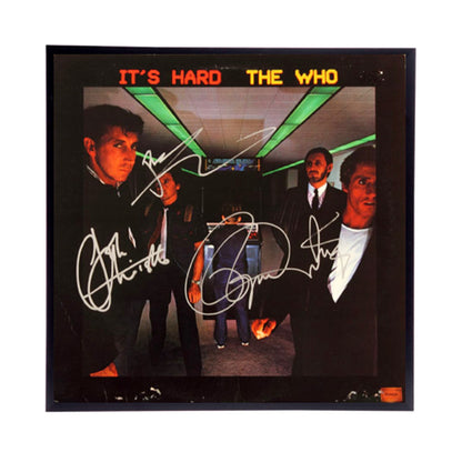 The Who "Its Hard" Autographed Album Cover Replica,