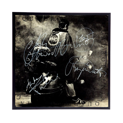 The Who "Quadraphenia" Autographed Album Cover Replica / All 4 Members /