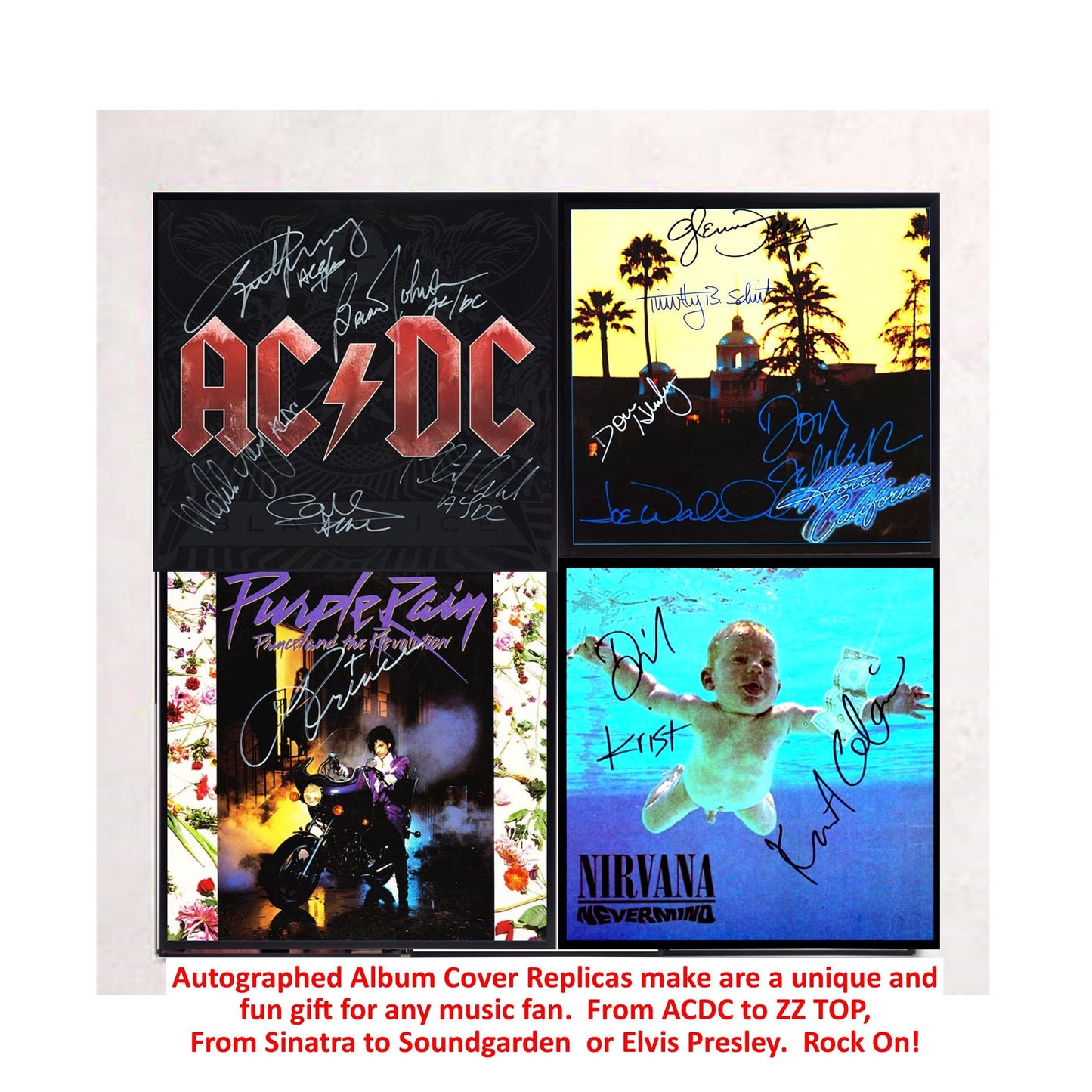 Autographed Bruce Springsteen The River Album Cover Replica,