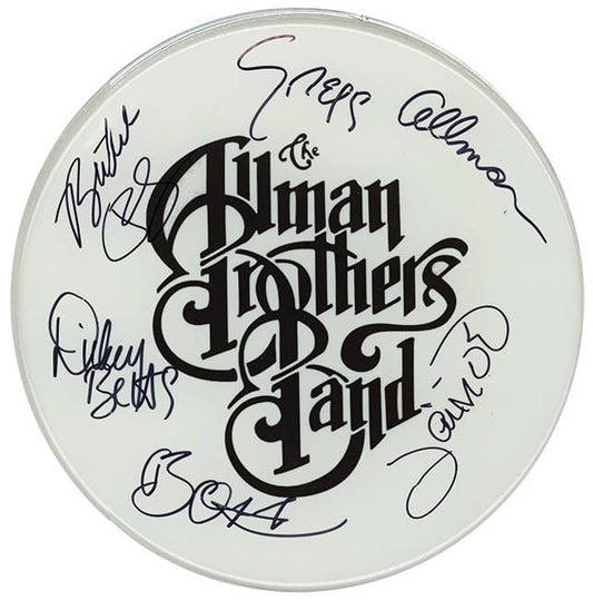 Allman Brothers Autographed / Signed 10" Drumhead Replica