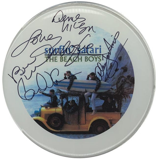 Beach Boys Autographed / Signed 10" Drumhead Replica
