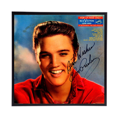 Autographed Elvis Presley Album Cover Replica,