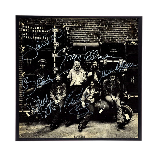 Autographed Allman Brothers Album Cover Replica