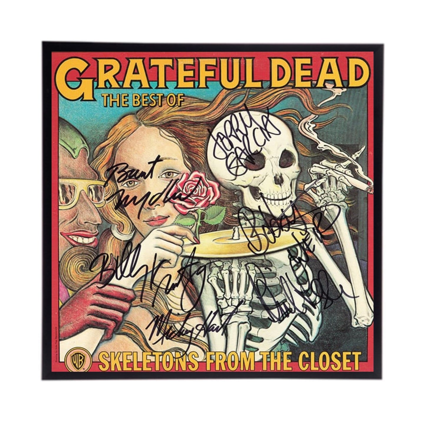 Autographed Grateful Dead Album Cover Replica,