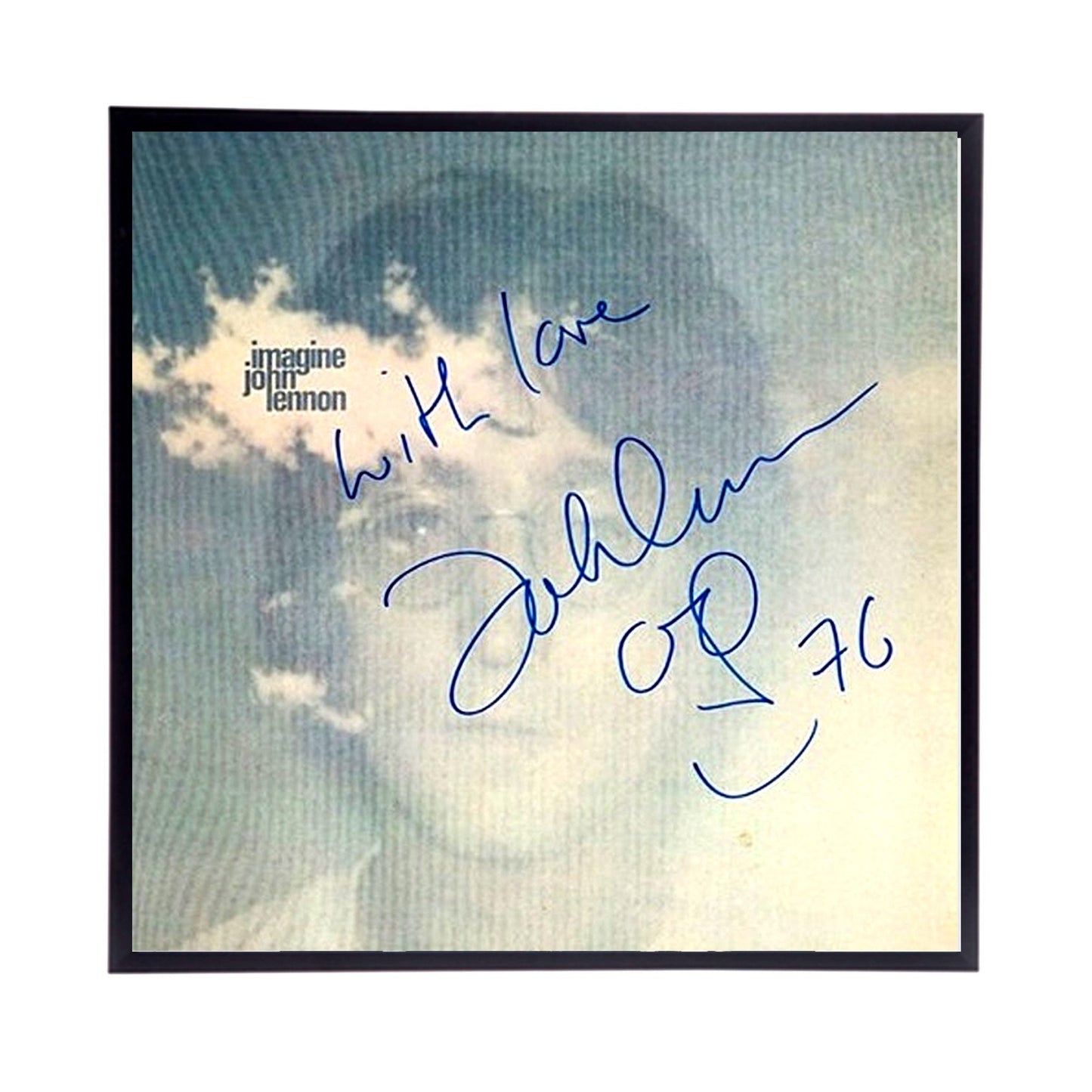 Autographed John Lennon Album Cover Replica,