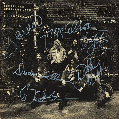 Allman Brothers Autographed Album Cover Replica