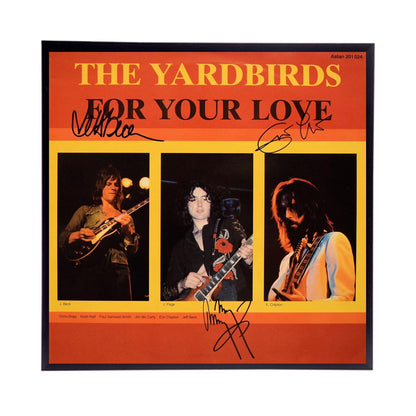 Yardbirds Autographed Album Cover Replica,