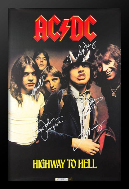 Frame Included/ AC/DC Autographed Photo Reprint